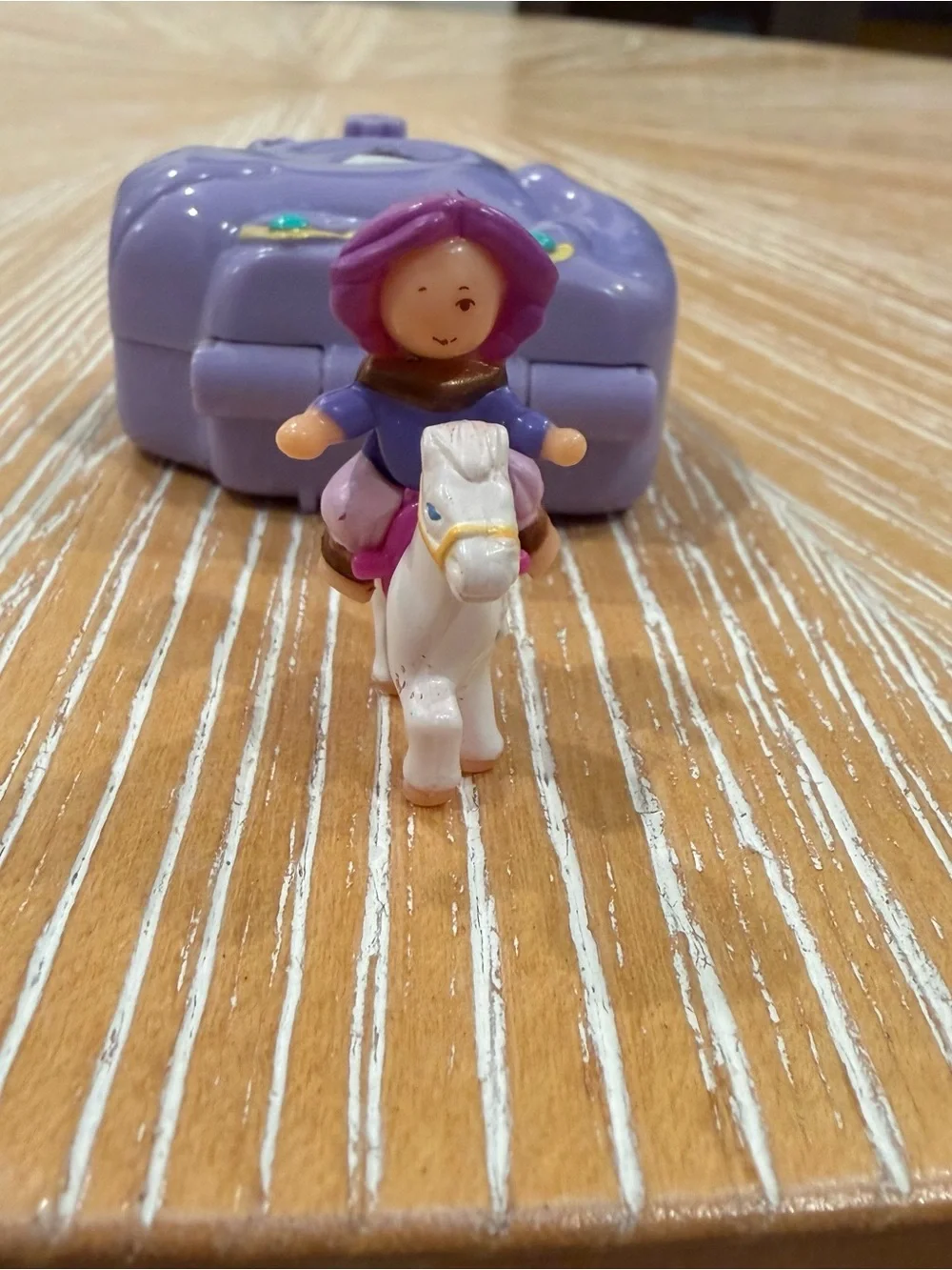 1995 Polly Pocket Arabian Beauty Pony Parade Bluebird with doll horse